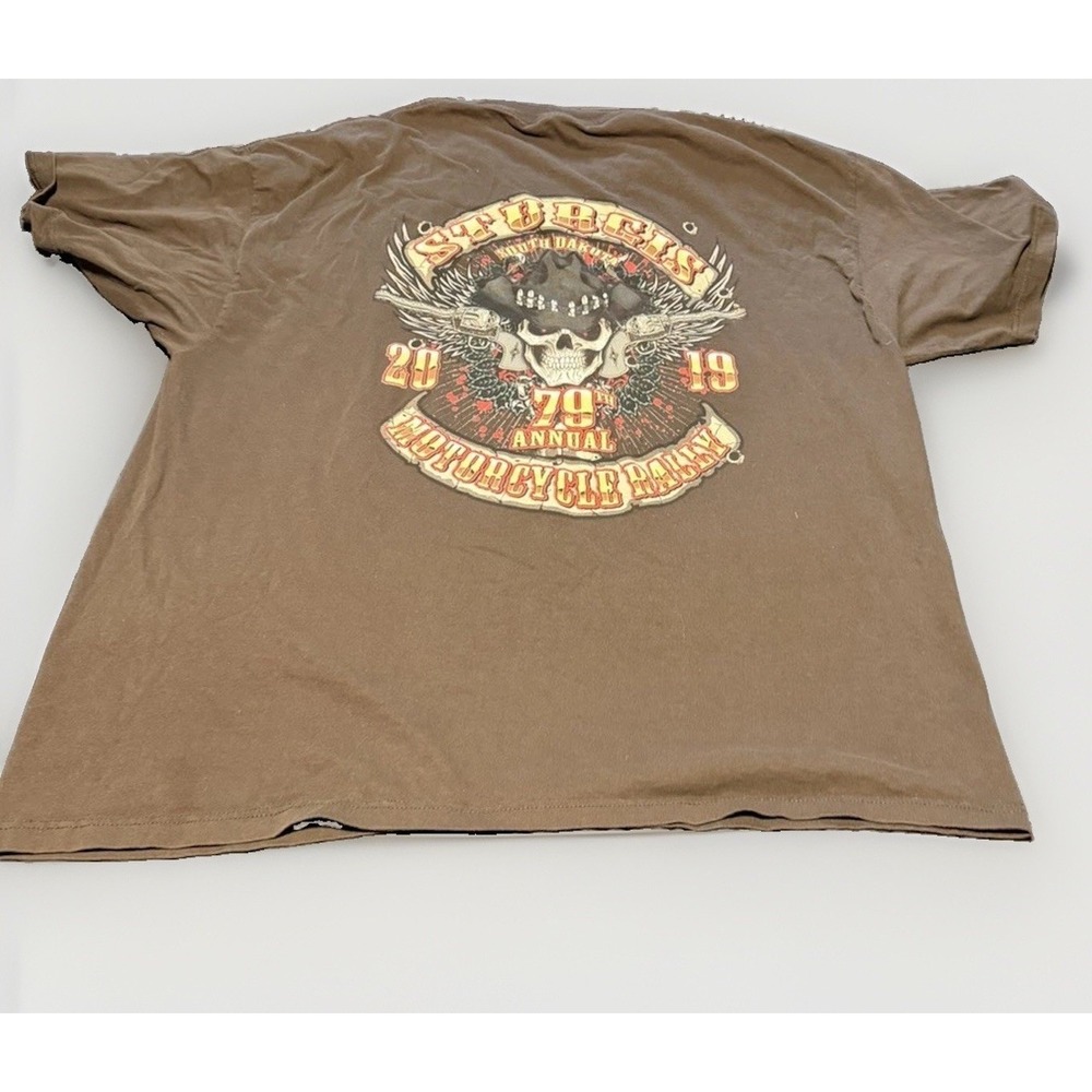 Sturgis 2019 Motorcycle Rally Skull Graphic Tee Men's 3XL